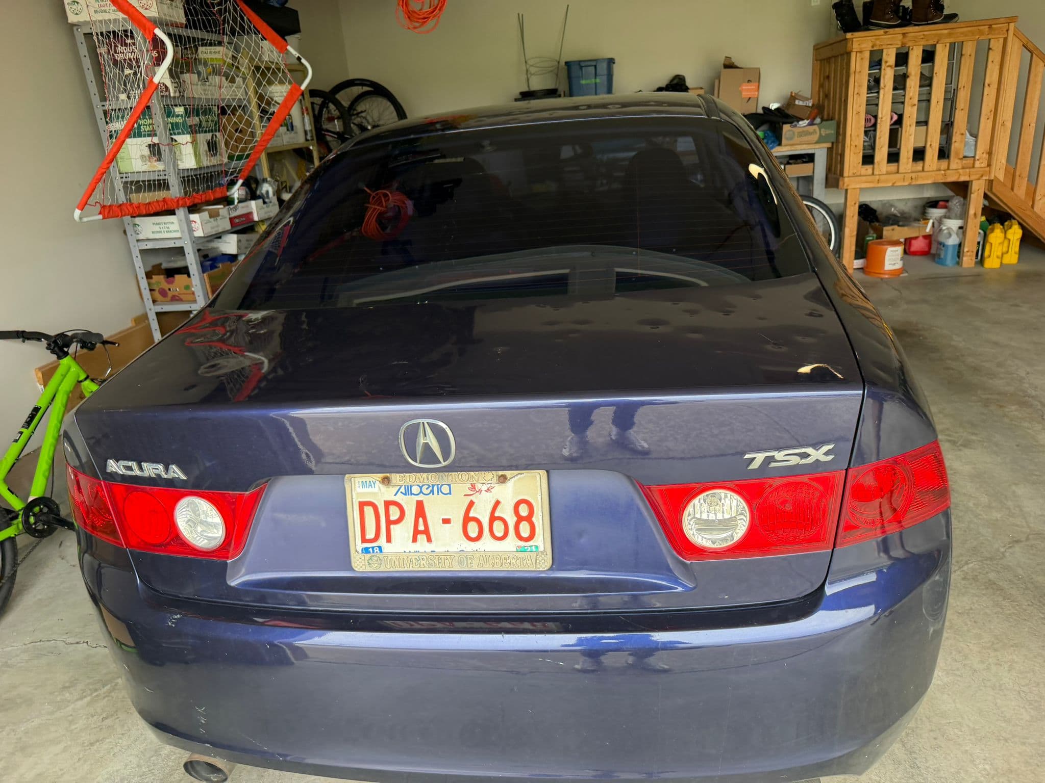 Vehicle ready for a cash offer in a Calgary garage